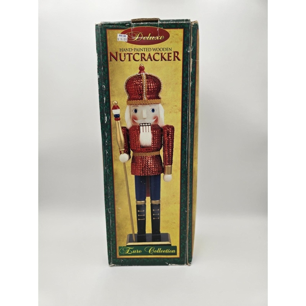 Large Nutcracker‎ Suite Red Sequin Nutcracker Soldier 20" Vintage